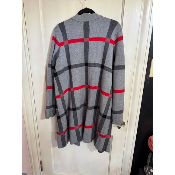 Tahari‎ Plaid Cardigan - Picture 3 of 3